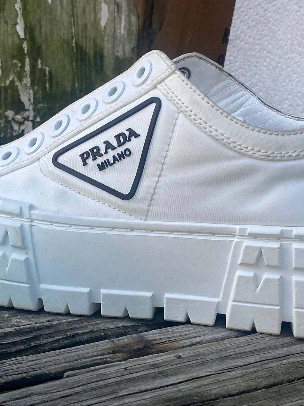 👟DOUBLE WHEEL RE-NYLON GABARDINE Inspired Platform Sneakers!! 🤩 high quality!!